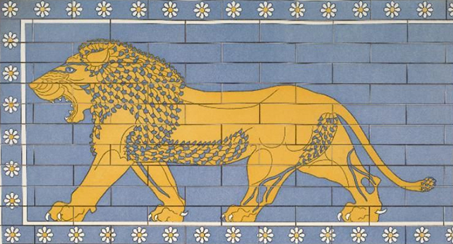 Pacing lion